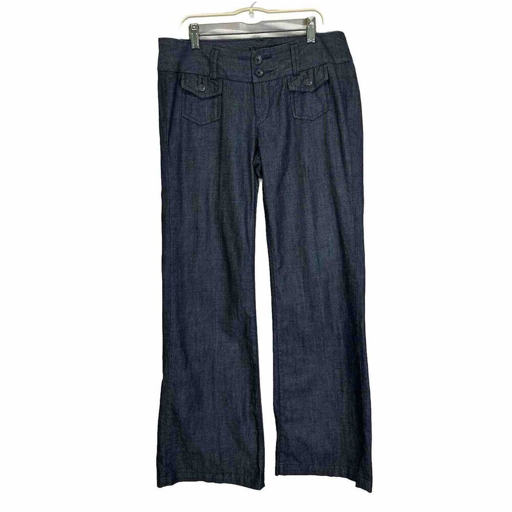 Y2K Lucky Brand Jeans 6x28 Baggy Wide Leg USA Grunge Skater Vintage Dark Wash